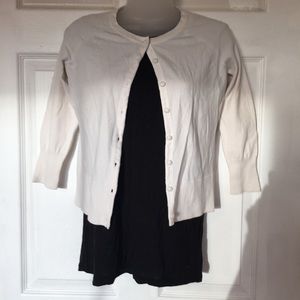 Banana republic off white cardigan